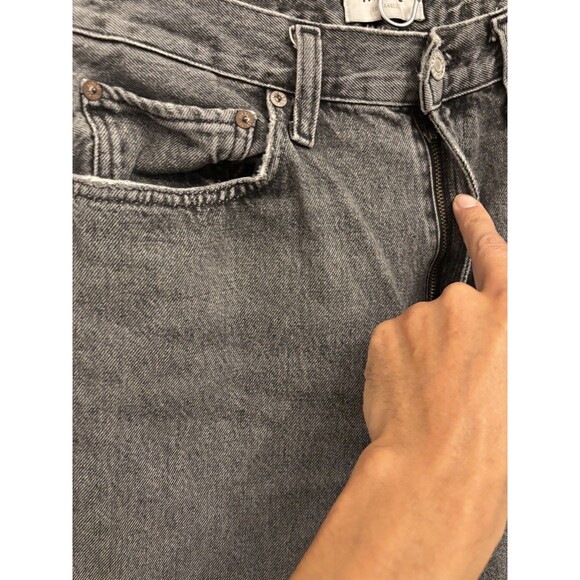 Agolde Balloon Jeans Ultra High Rise wide Tapered 29 black Acid Wash Women denim - Picture 4 of 8